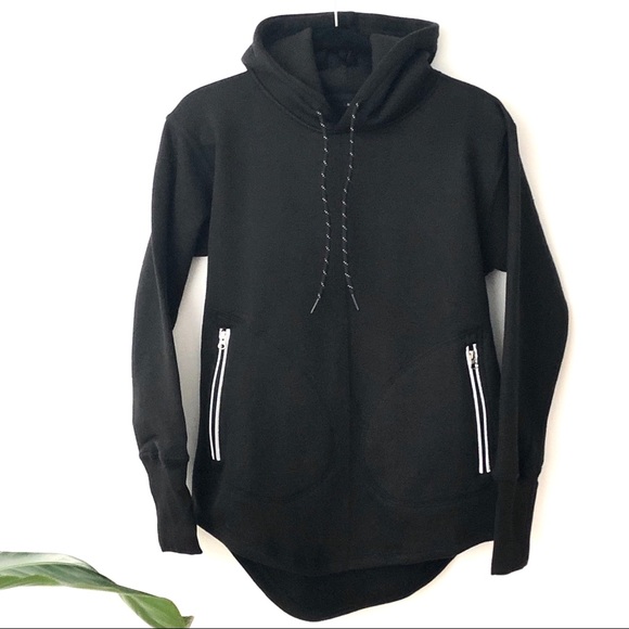 Other - Long Line Fleece lined Hoodie w reflective pockets